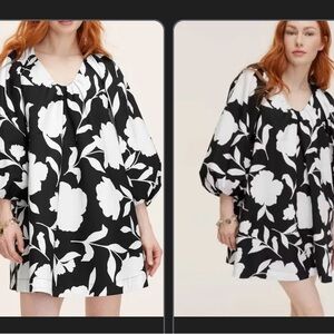 Kate Spade for Target Black and White Floral Dress